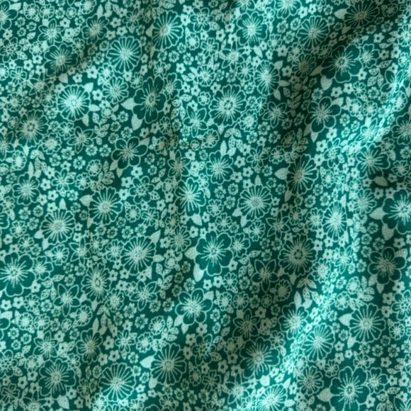 Reformation Green Floral Strapless Dress - Picture 5 of 5